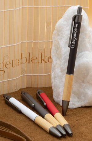 Metallic Pen Bamboo Click Type